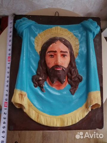 Лепнина Иисус на полотенце