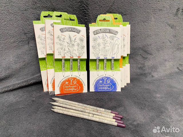 Карандаши с семенами