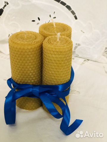 Натуральные медовые свечи из вощины