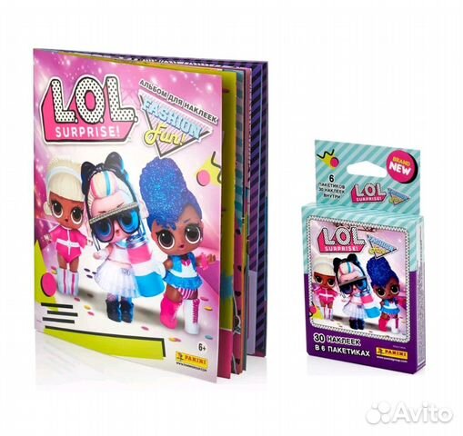 Блок наклеек панини Panini LOL surprise 3
