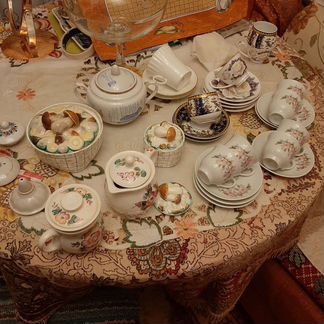 Чайно кофейная посуда СССР, Англия, костяной фарфо