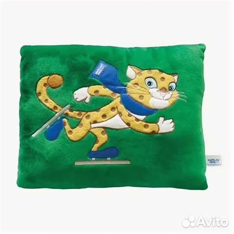Подушка Sochi 2014 «Леопард-конькобежец» 32х25 см