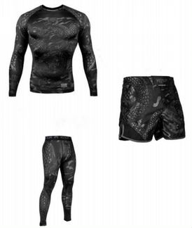Комплект Рашгард Шорты Тайтсы Venum Dragon
