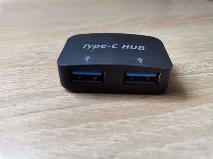 Переходник адаптер USB-C на 2-а порта USB 3.0