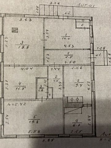 Дом 116,4 м² на участке 50 сот.