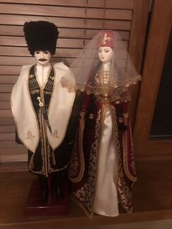 Куклы коллекционные в осетинских костюмах