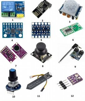 Модули для ардуино. датчики/сенсоры/комплектующие