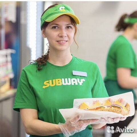 Сотрудники в Subway дневные/вечерние часы работы