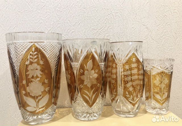 Вазы хрустальные