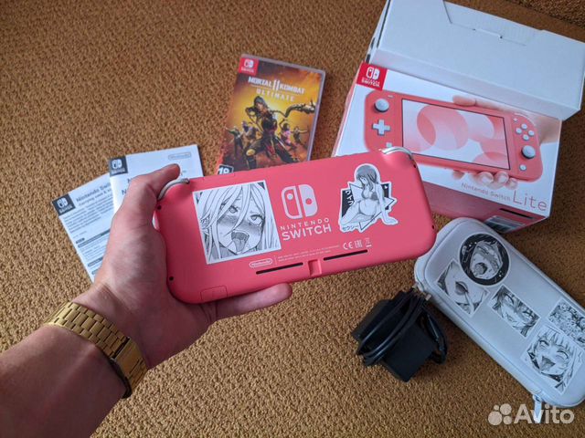 Nintendo Switch Lite Rose + игры (продана)