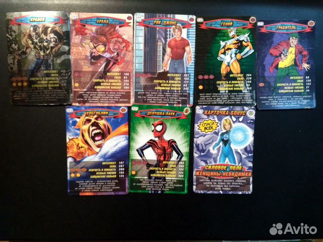Карточки человек паук герои и злодеи. Карточки человека паука герои и злодеи купить