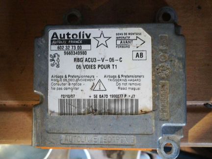 Блок срс Srs airbag Пежо 206