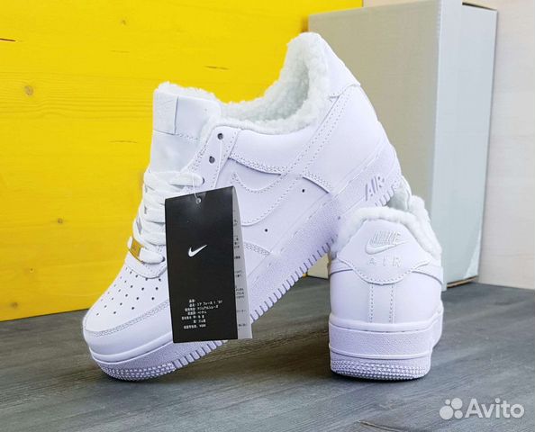 Зимние Nike Air Force кроссовки новые женские