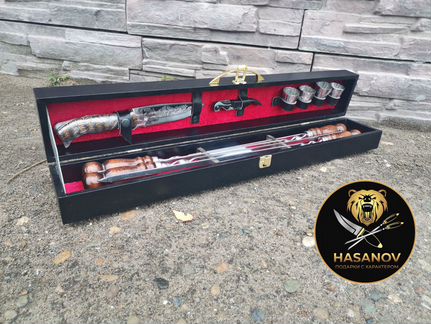 Подарочный шашлычный набор для пикника