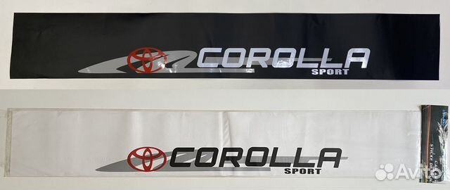 Наклейка на лобовое стекло Toyota Corolla Sport