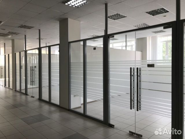 Офисные, стеклянные перегородки бу