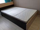 Кровать двухспальная с матрасом бу 140 200 объявление продам