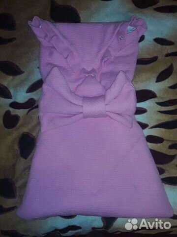 Конверт одеяло на выписку для девочки