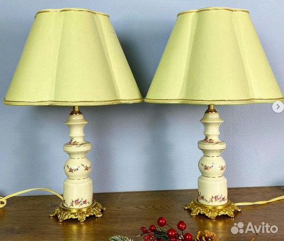 Пара винтажных светильников Sevres