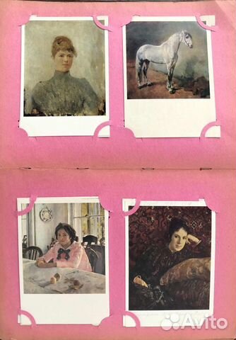 02 Редкие открытки с картинами художников
