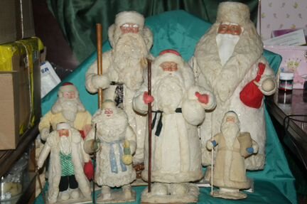 Кукла винтаж Дед мороз и Снегурочка СССР