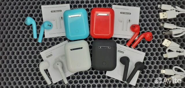 I12 TWS Беспроводные наушники Анимация Микрофон