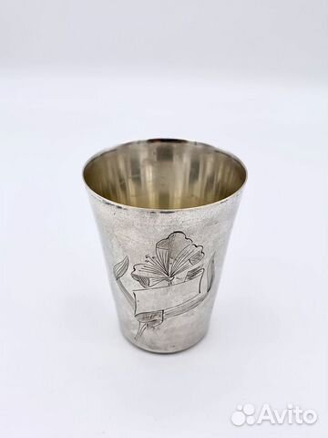 Стопка Платиноприбор серебро 875 проба с головой