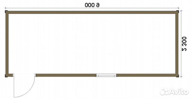 Качественная бытовка 6х2.3м