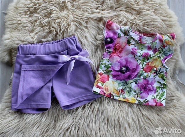 Майка + юбка-шорты для девочки 86 размер