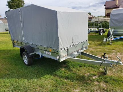 Прицеп оцинк. 3.2х1.4 Трейлер тент 1200мм серый