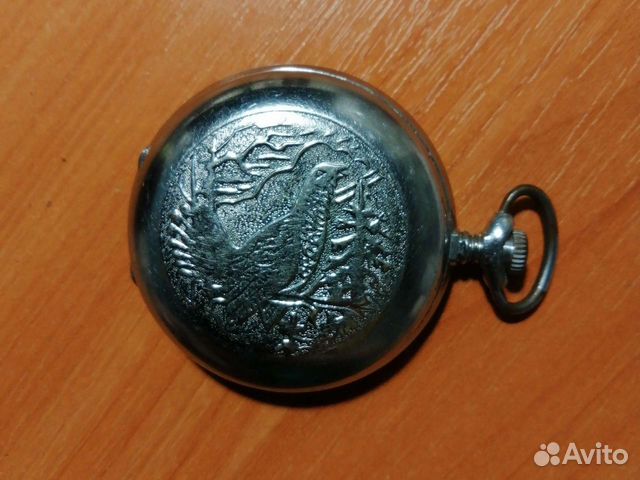 Часы карманные молния глухарь
