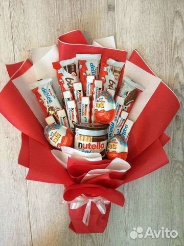 Сладкий букет из конфет