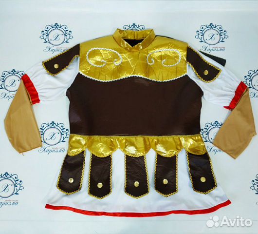 Карнавальный мужской костюм Воин Гладиатор Король