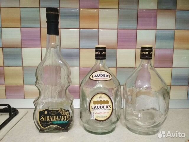 Бутылки стеклянные