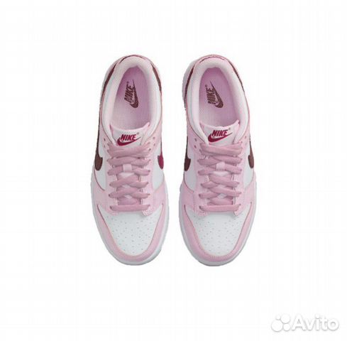 Nike dunk low pink foam red white