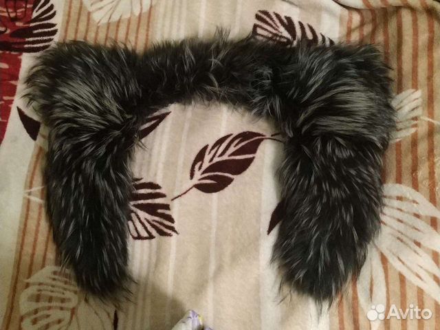 Меховой воротник песец