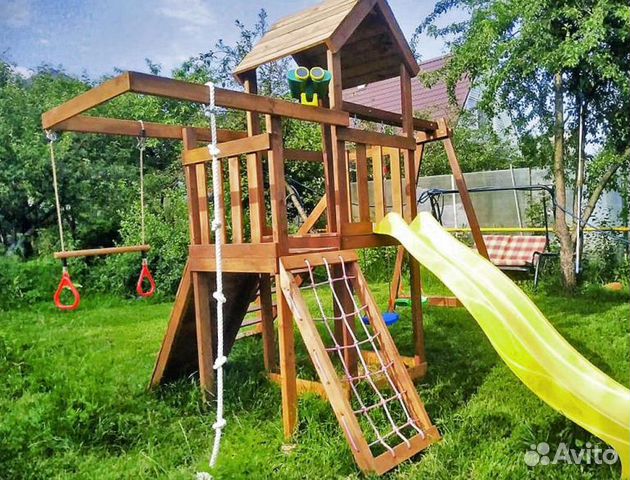 Деревянный игровой комплекс