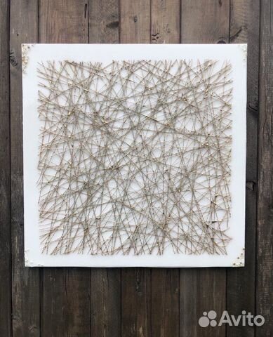 Абстрактная картина. Золотые нити