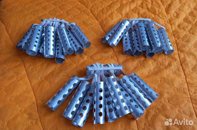 Бигуди СССР алюминевые и на липучке