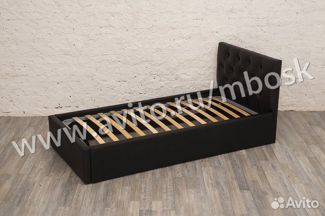 Кровать 80х200 черная Барселона