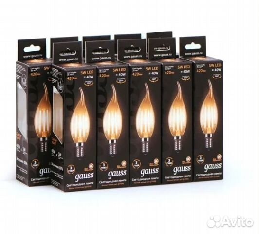 Упаковка светодиодных ламп 10 шт