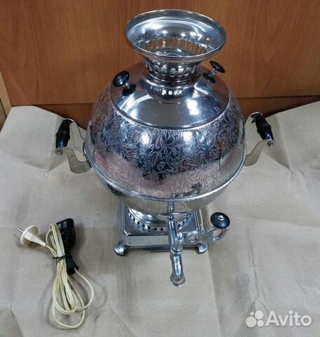 Новый электро Самовар 5 л тисненый,оригинал СССР