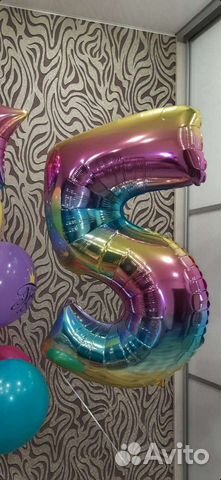 Фольгированная цифра