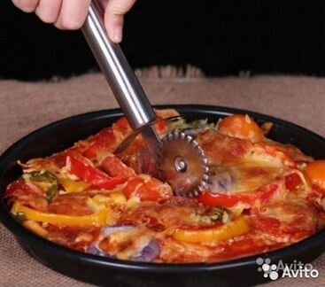 Нож двойной для пиццы и теста 