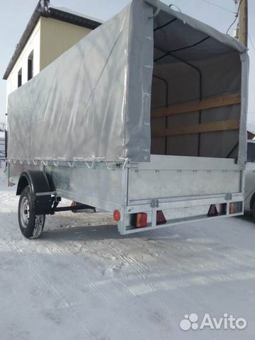 Прицеп легковой оц. Снегоходный Б-3.4 с тентом