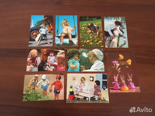 Открытки СССР, гдр (дети, животный мир)