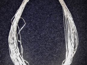Современное серебряное украшение на шею (57 г)