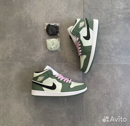 Nike Air Jordan 1 Mid Dutch Green Кроссовки