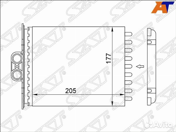 Радиатор отопителя салона opel vectra B 95-02, saa