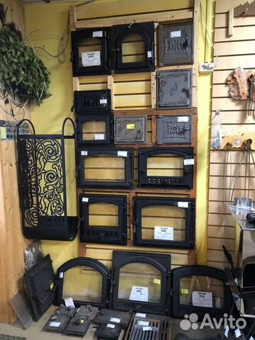 Литье печное-каминные дверцы везувий